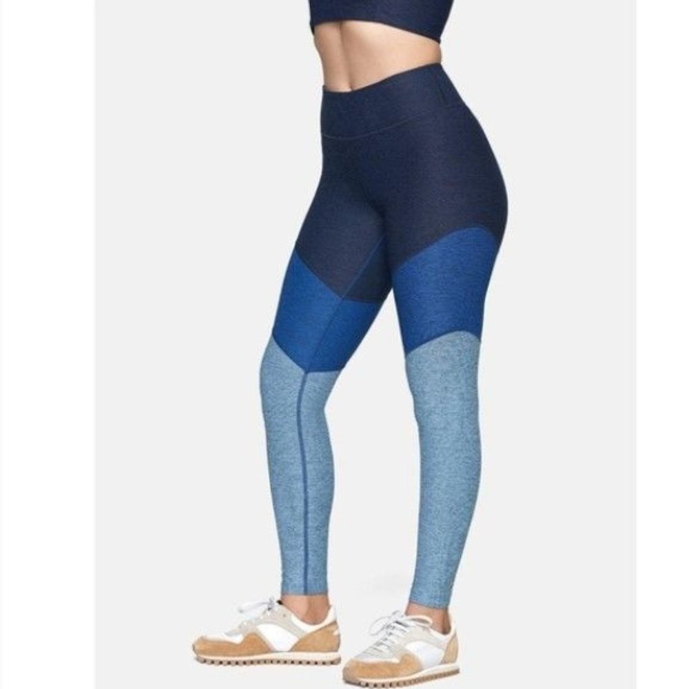 Outdoor Voices Springs 7/8 Color Block Athletic Leggings Women's M